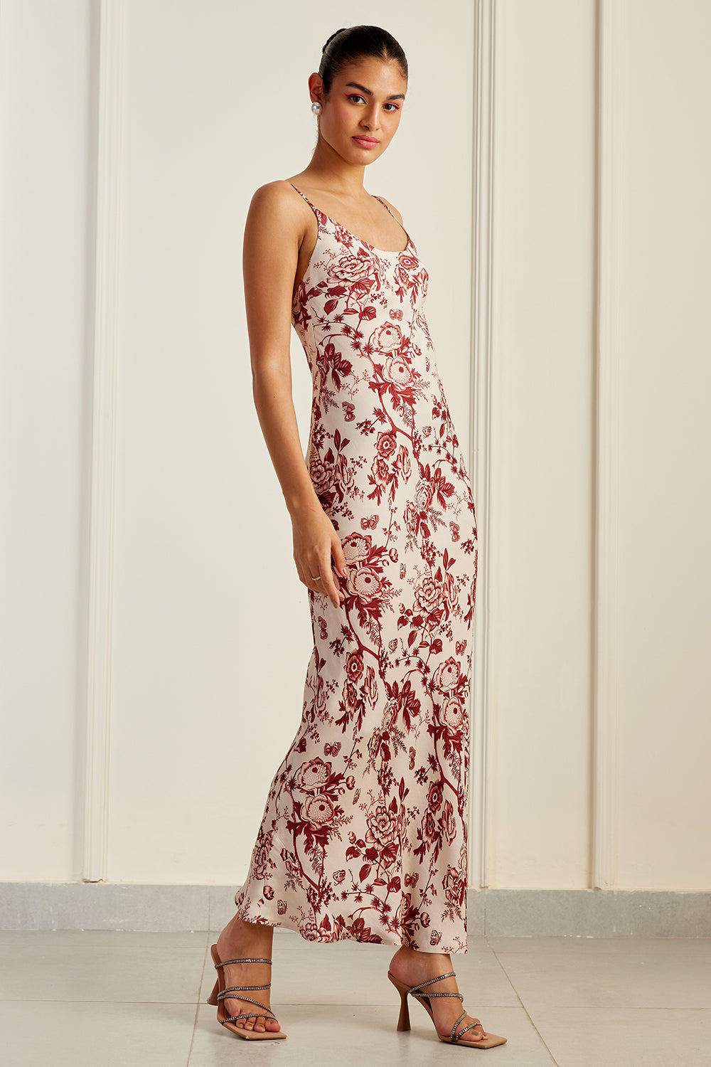 Vienna Rose Silk Sheath Dress