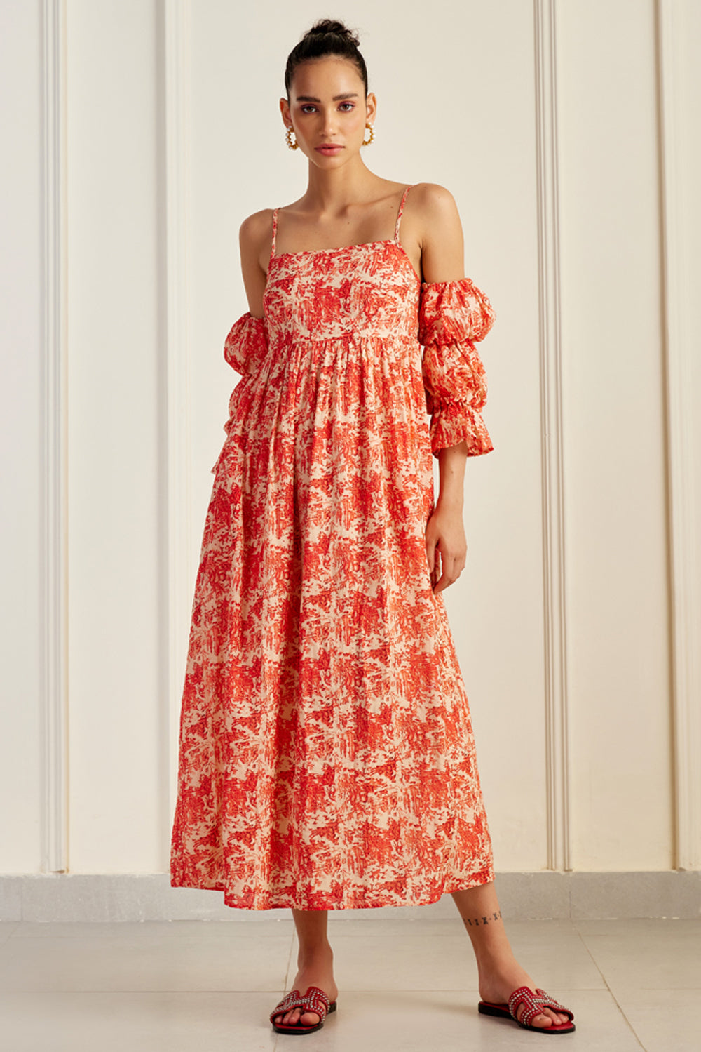 tiered cami midi dress ASOS Design - Lace Trim Tiered Crinkle Cami Midi Dress - Women - Cotton/Polyester/Spandex - 14 US