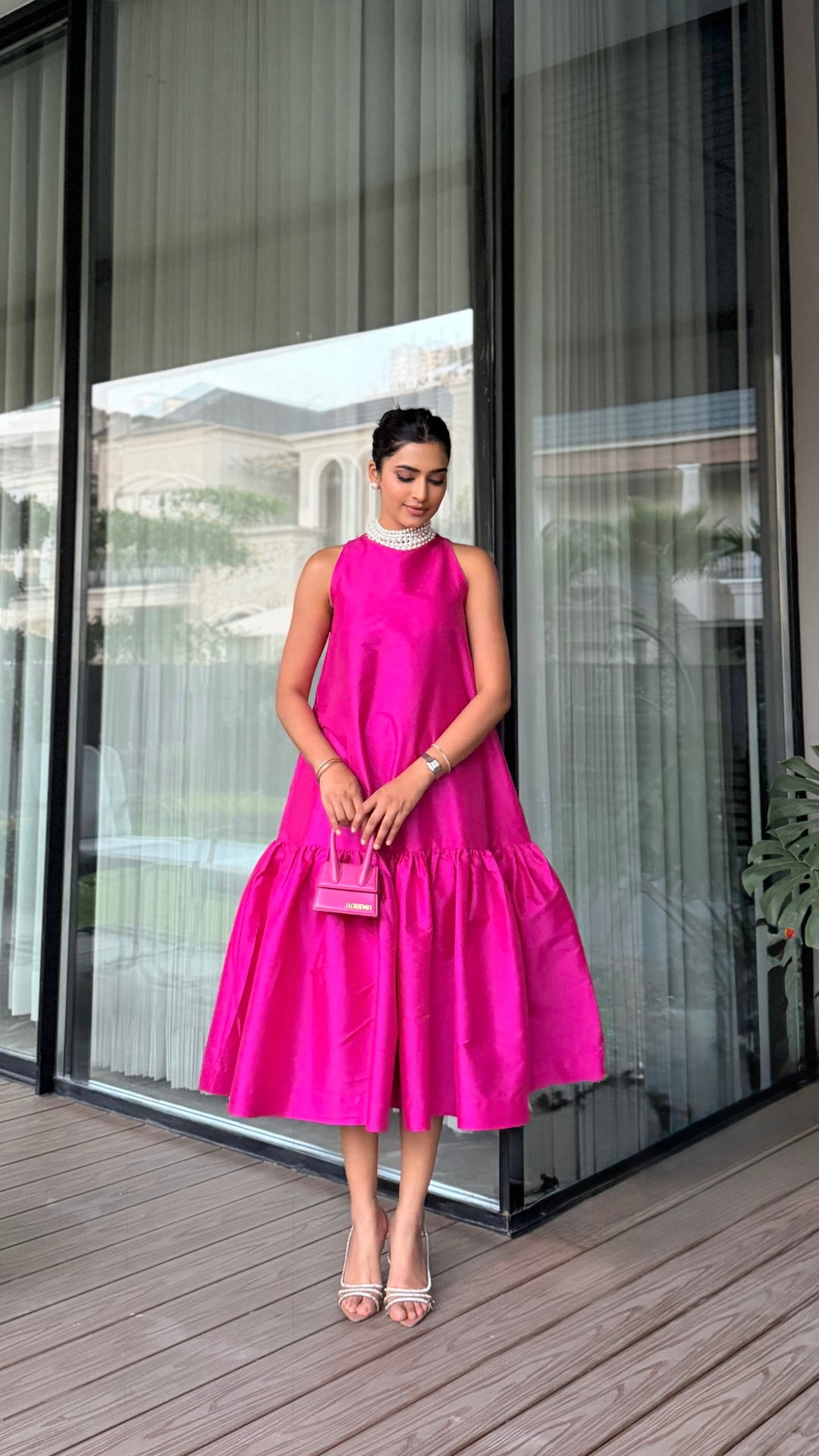 Audrey Bloom Fuschia Dress