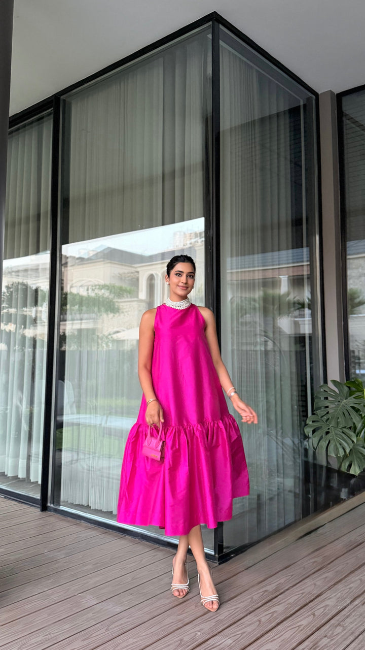 Audrey Bloom Fuschia Dress