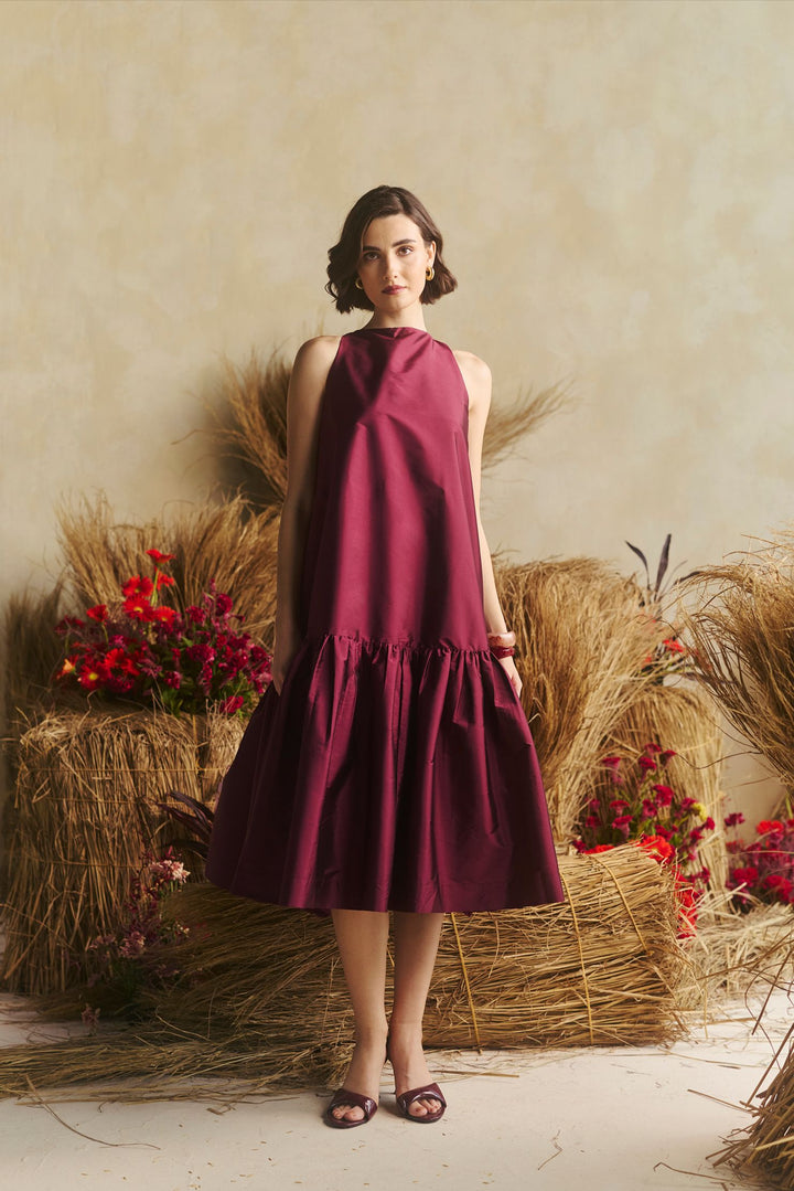 Audrey Bloom Berry Rouge Dress