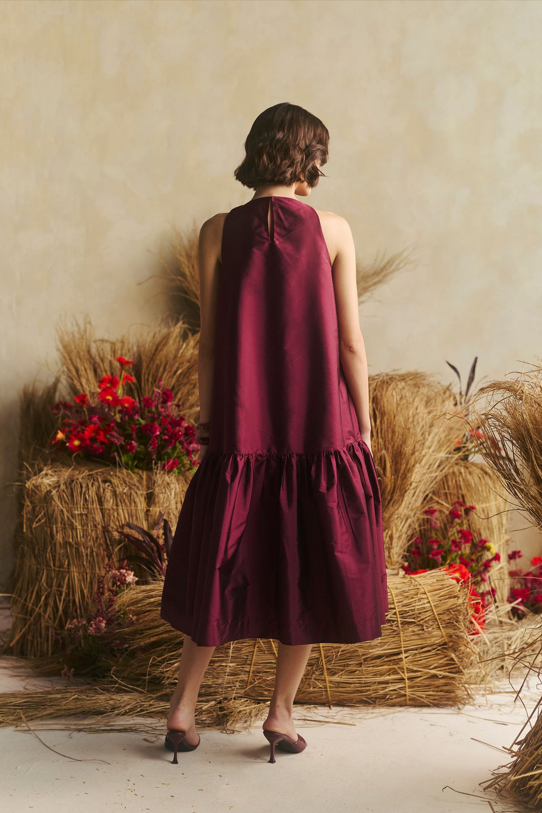 Audrey Bloom Berry Rouge Dress