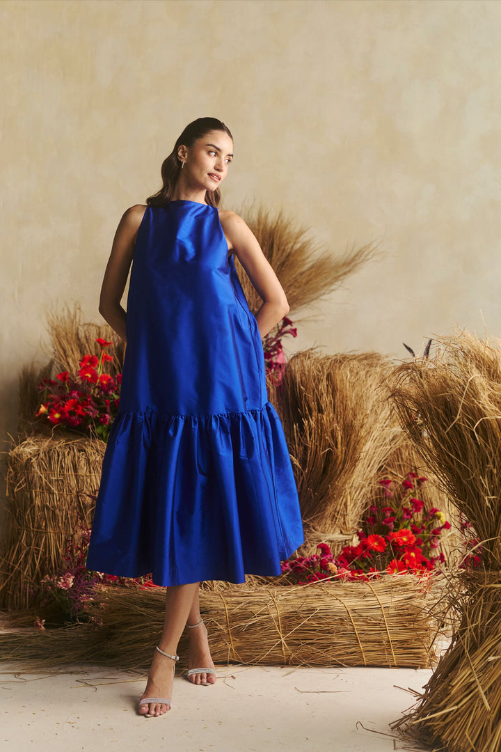 Audrey Bloom Blue Dress