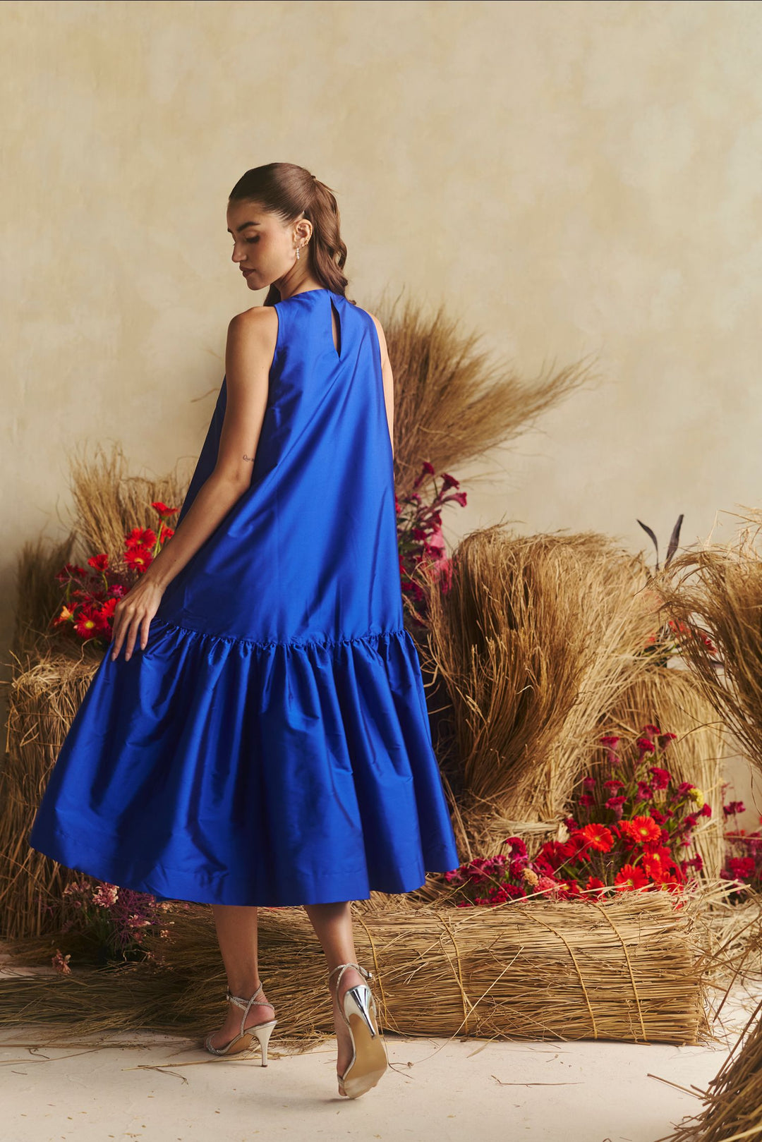 Audrey Bloom Blue Dress