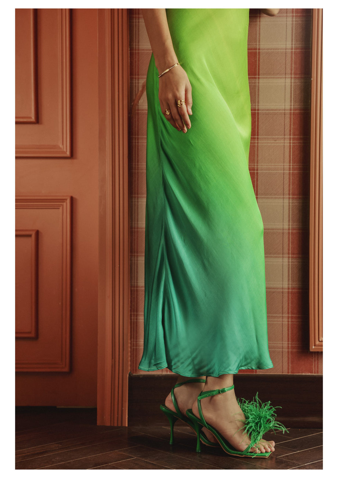 Ubud Ombre Silk Sheath Dress