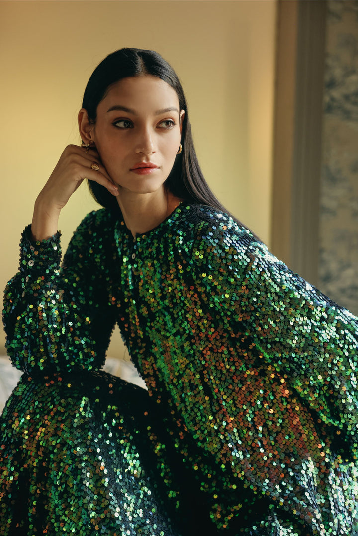 Emerald Reverie Gown