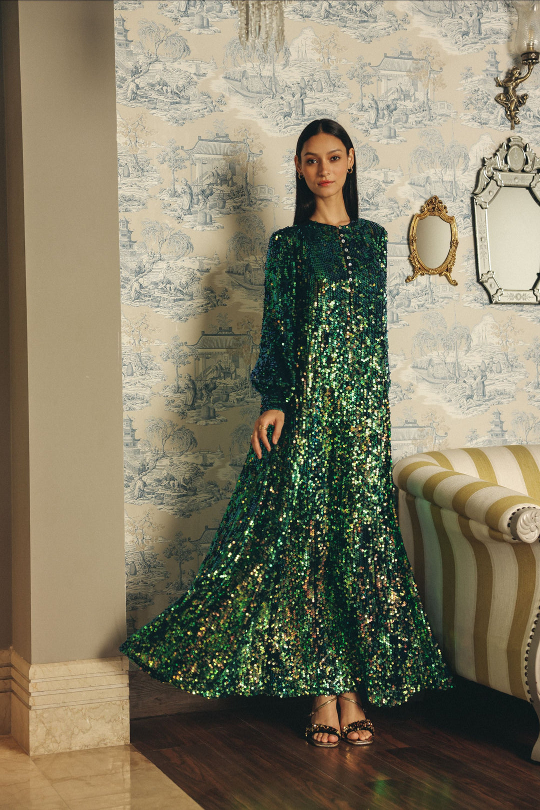 Emerald Reverie Gown