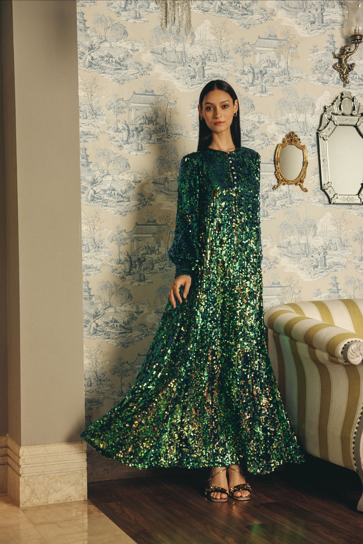 Emerald Reverie Gown