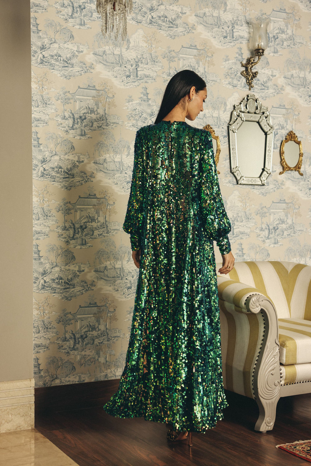 Emerald Reverie Gown