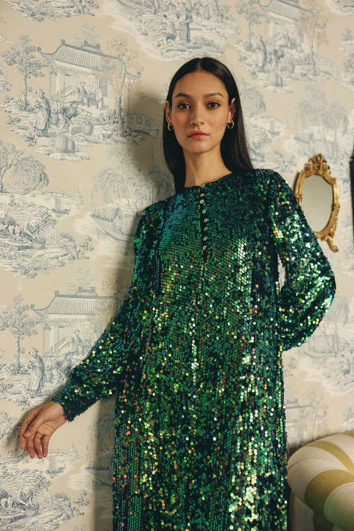 Emerald Reverie Gown