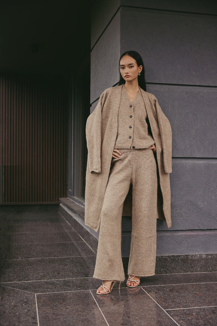 Camel Treasure Knit 3 Pc Coord