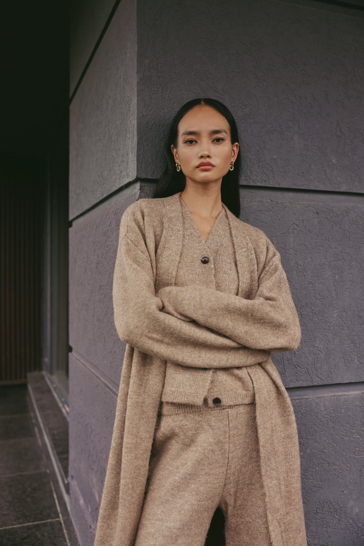 Camel Treasure Knit 3 Pc Coord