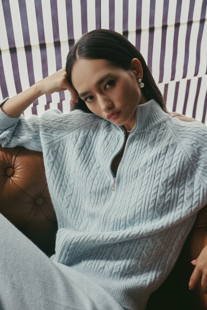 Soft Glacier Zip Set Ice Blue