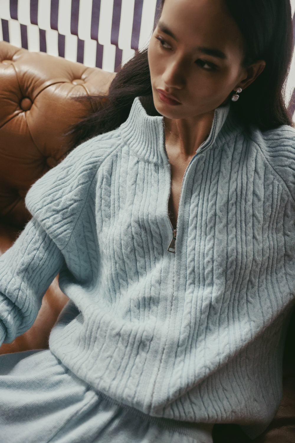 Soft Glacier Zip Set Ice Blue