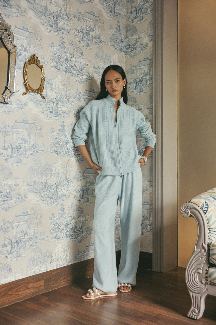 Soft Glacier Zip Set Ice Blue