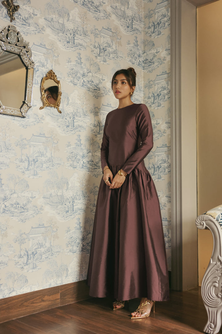Bronze Floor Length Belle of the Ball Dress