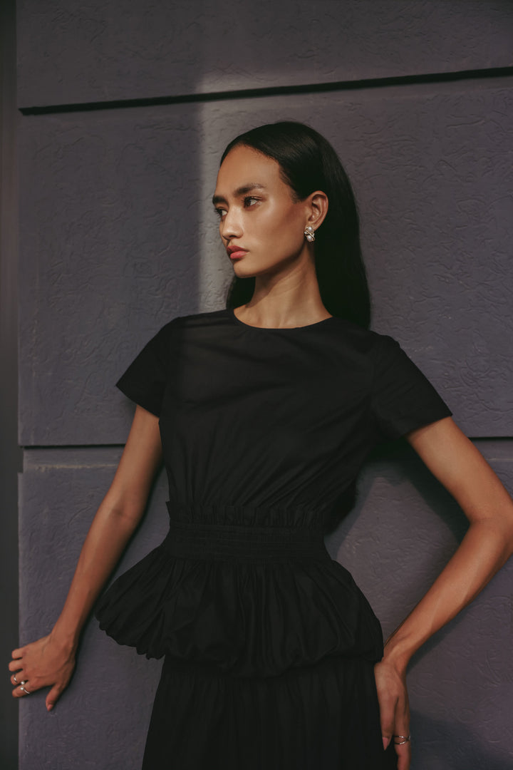 Tiered Shirred Midi Co-ord Skirt Set