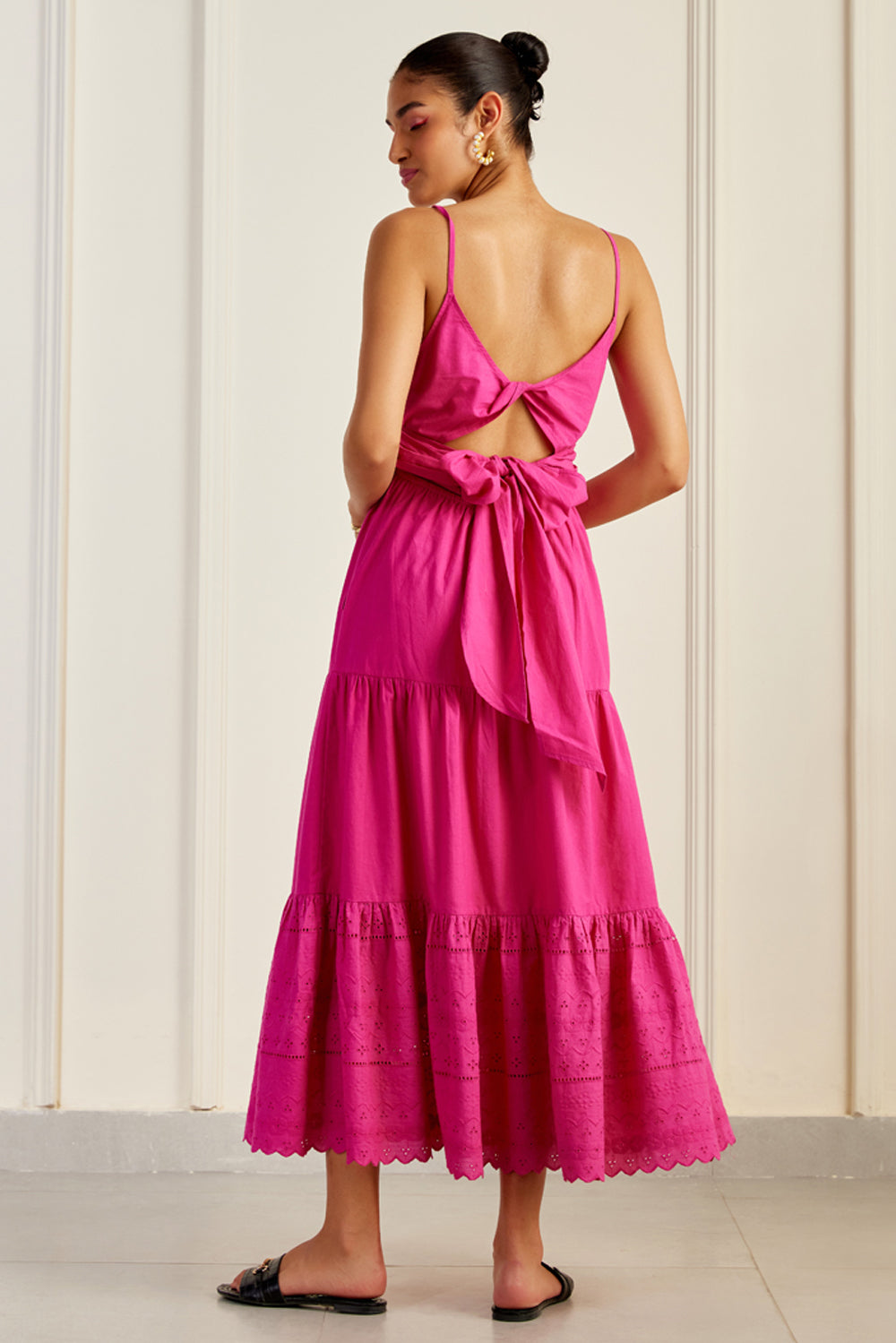 silk tiered maxi dress Quince Women's Stretch Silk Tiered Maxi Dress, Small, Black