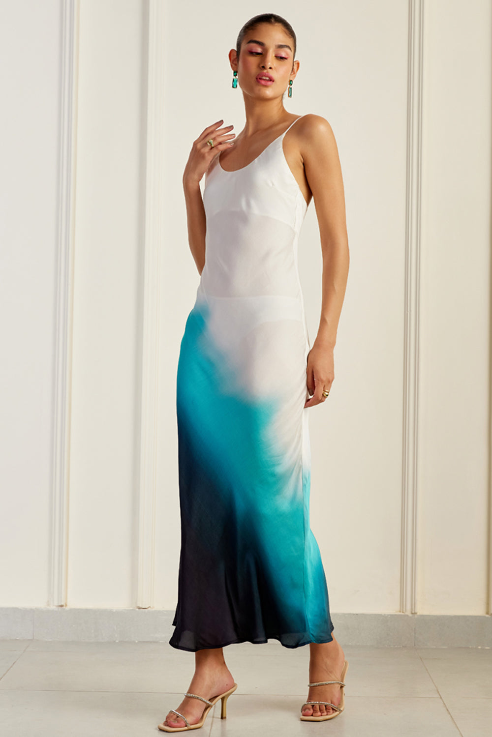 Seychelles Ombre Sheath Silk Dress