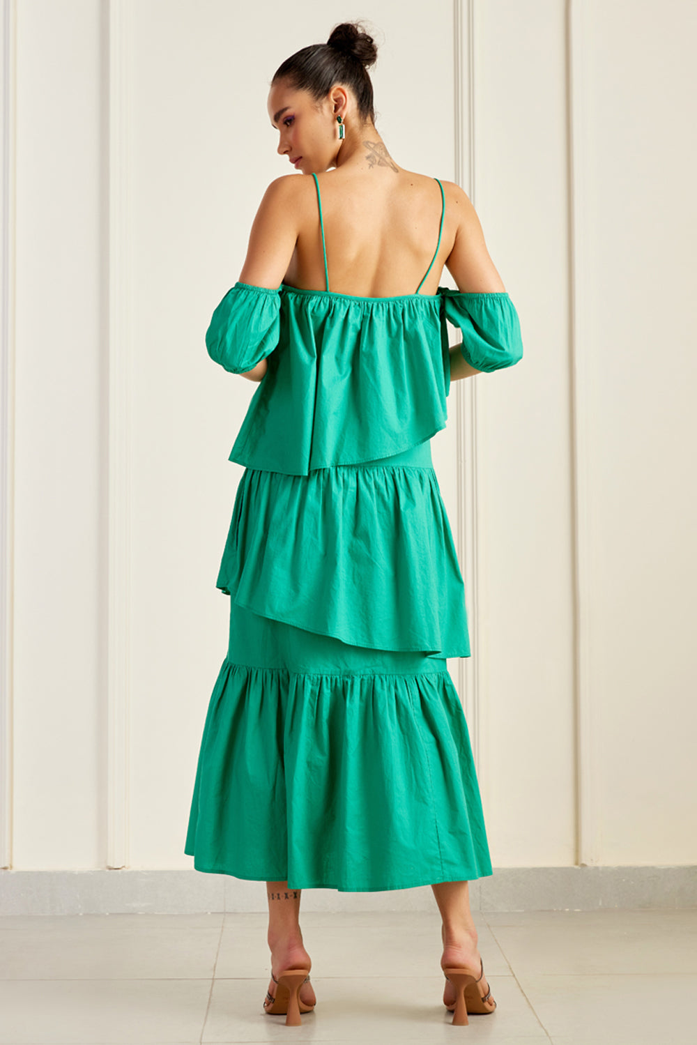 Bali Asymmetrical Tiered Dress SILKROSE Bali Asymmetrical Tiered Dress SILKROSE