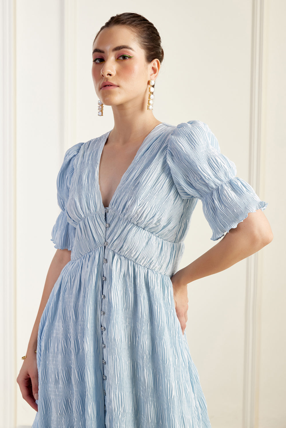 plisse shirt dress Buy Sosandar Green Plisse Angel Sleeve T-Shirt Dress from Next USA